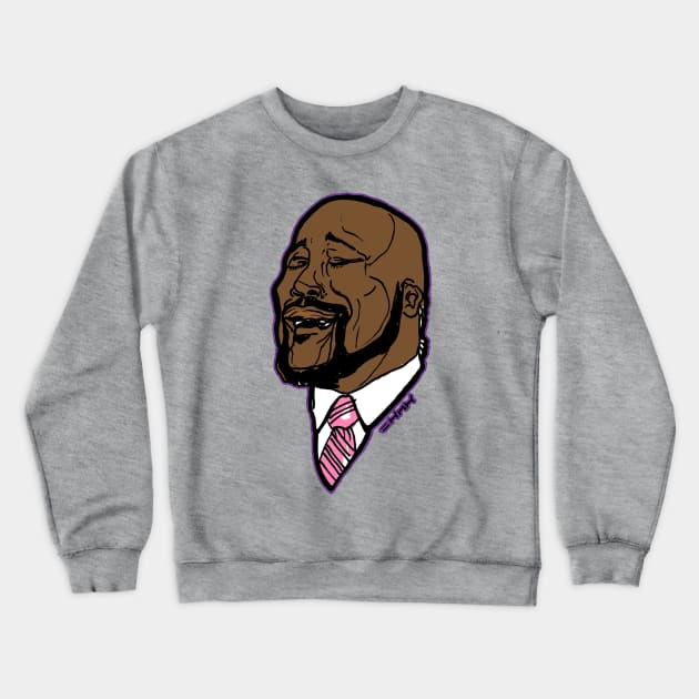 Singing Shaq Meme Crewneck Sweatshirt by sketchnkustom